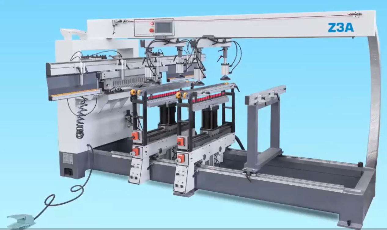 Three rows drilling machine