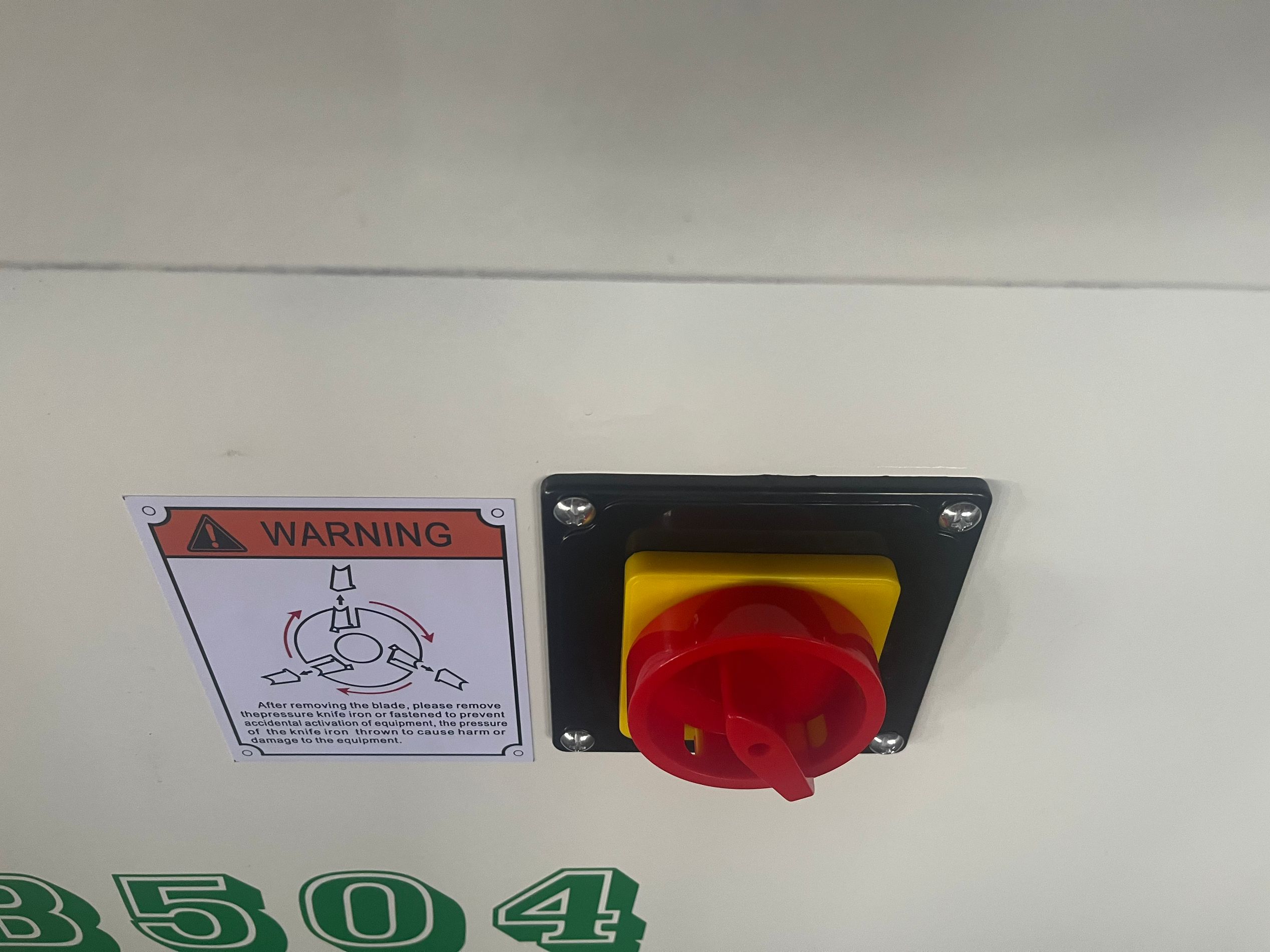 surface planer power switch